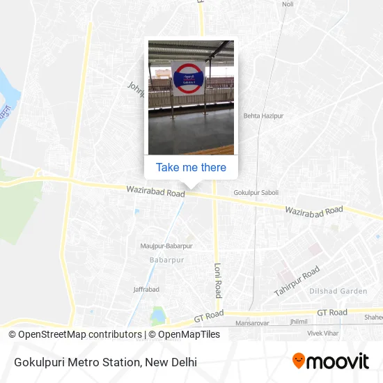 Gokulpuri Metro Station map
