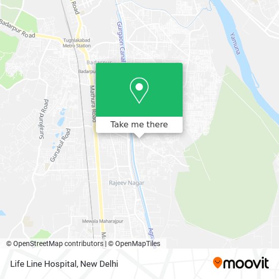 Life Line Hospital map