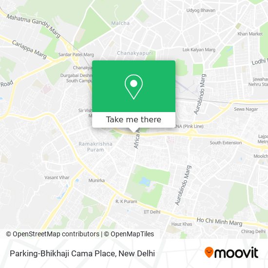 Parking-Bhikhaji Cama Place map