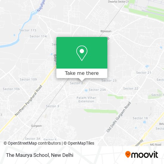 The Maurya School map