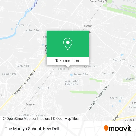 The Maurya School map