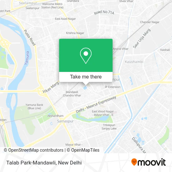Talab Park-Mandawli map
