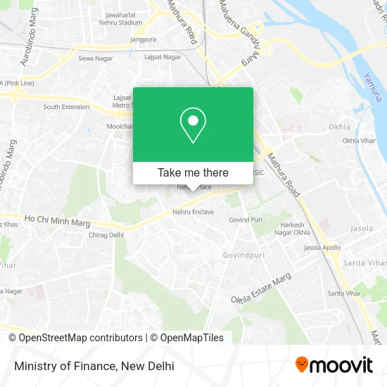 Ministry of Finance map