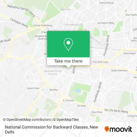 National Commission for Backward Classes map