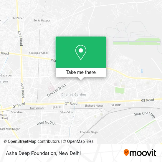 Asha Deep Foundation map