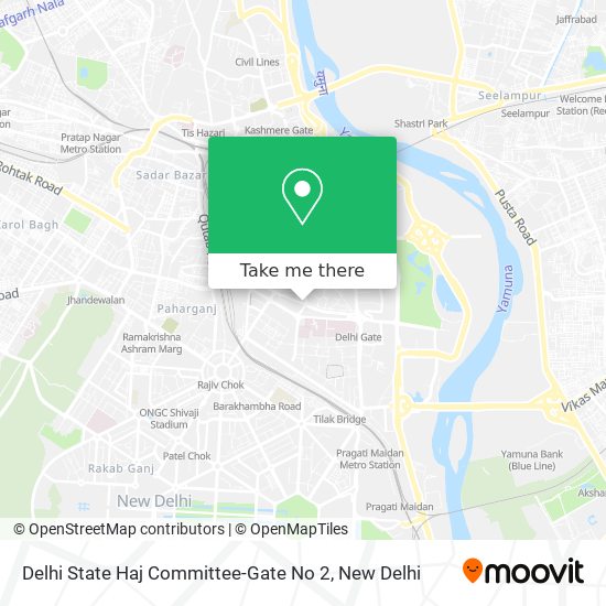 Delhi State Haj Committee-Gate No 2 map