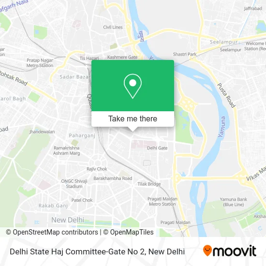 Delhi State Haj Committee-Gate No 2 map