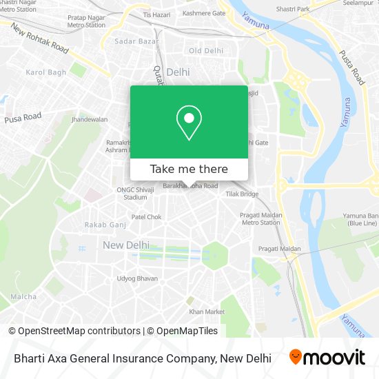 Bharti Axa General Insurance Company map