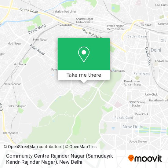 Community Centre-Rajinder Nagar (Samudayik Kendr-Rajindar Nagar) map