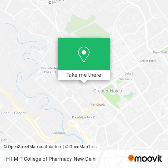 H I M T College of Pharmacy map