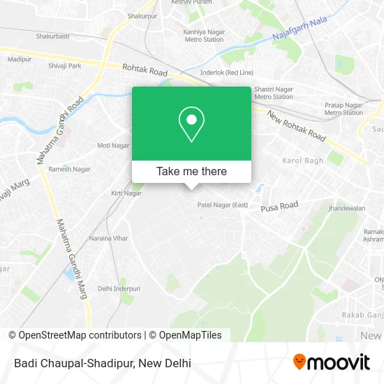 Badi Chaupal-Shadipur map