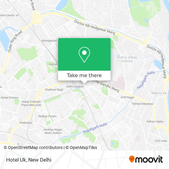 Hotel Uk map