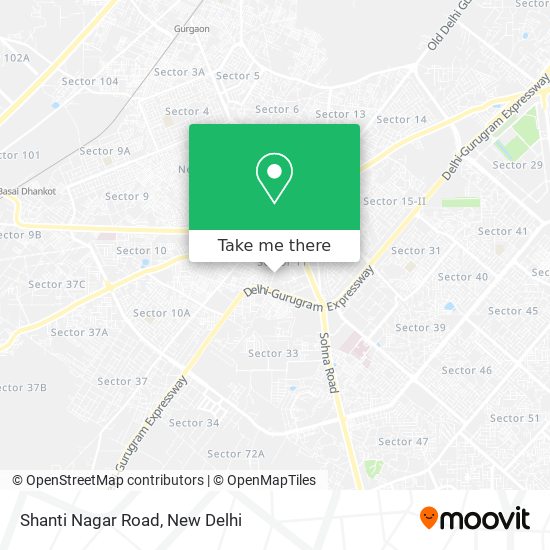 How to get to Shanti Nagar Road in Gurgaon by Bus or Metro?