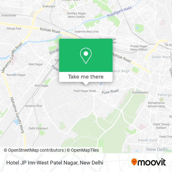 Hotel JP Inn-West Patel Nagar map