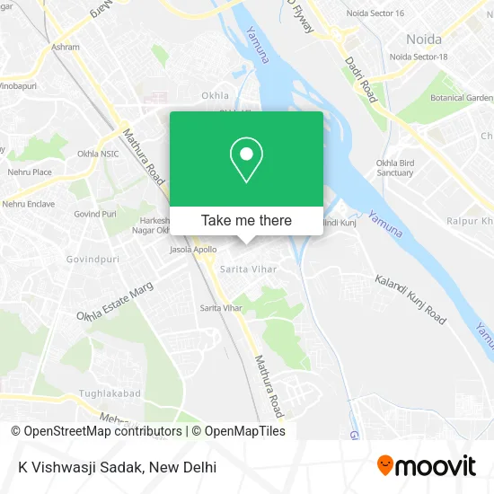K Vishwasji Sadak map