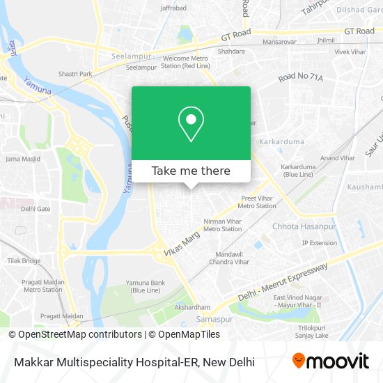 Makkar Multispeciality Hospital-ER map