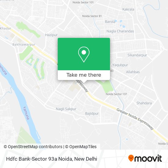 Hdfc Bank-Sector 93a Noida map