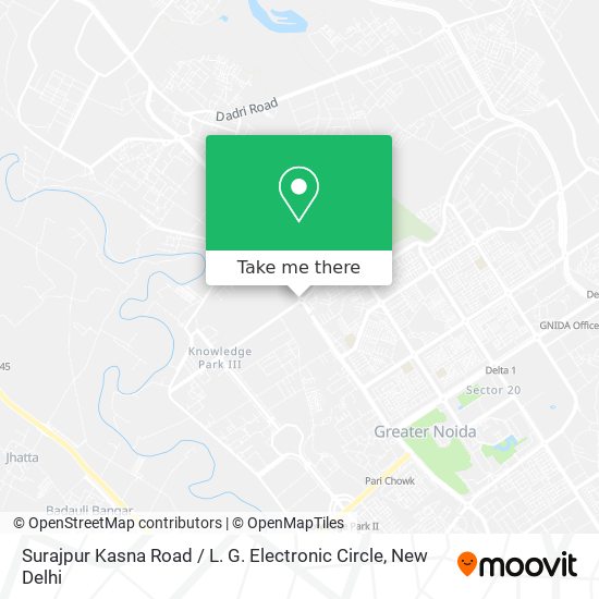 Surajpur Kasna Road / L. G. Electronic Circle map