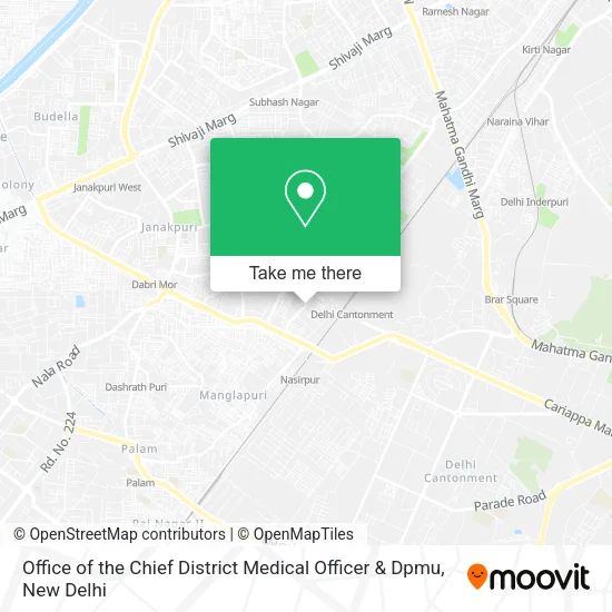 Office of the Chief District Medical Officer & Dpmu map