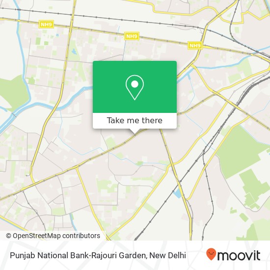 Punjab National Bank-Rajouri Garden map