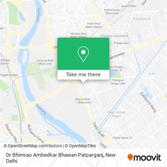 Dr Bhimrao Ambedkar Bhawan-Patparganj map
