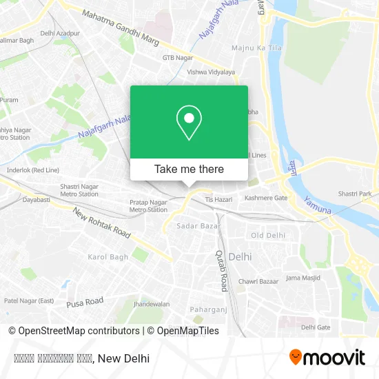 आजाद मार्केट चौक map