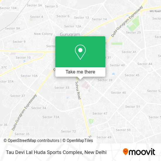 Tau Devi Lal Huda Sports Complex map