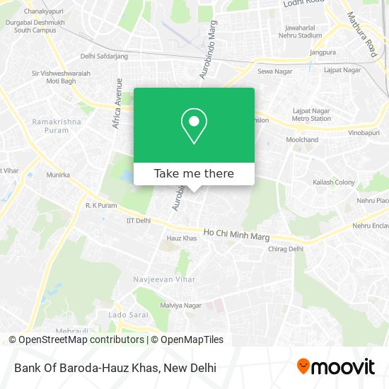 Bank Of Baroda-Hauz Khas map