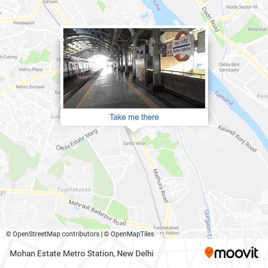 Mohan Estate Metro Station In Delhi