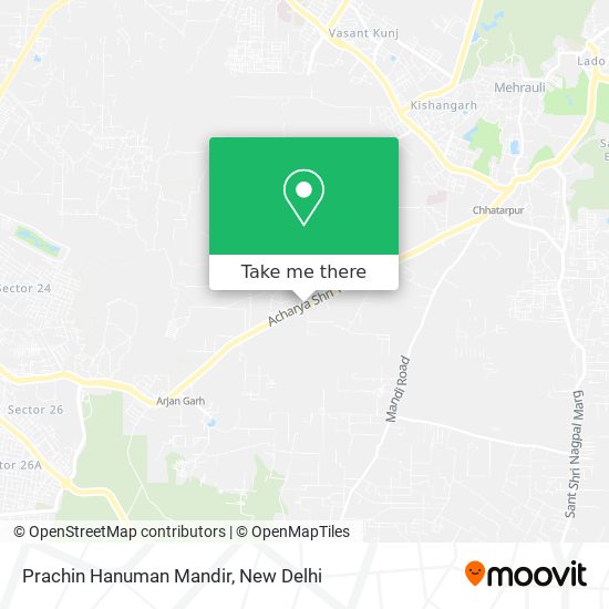 Prachin Hanuman Mandir map