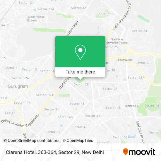 Clarens Hotel, 363-364, Sector 29 map