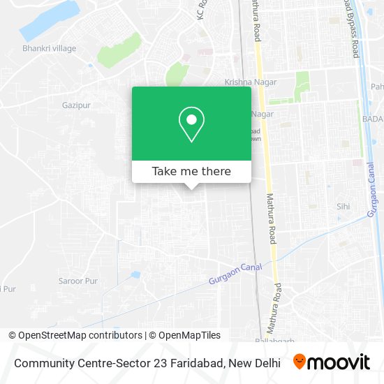 Community Centre-Sector 23 Faridabad map