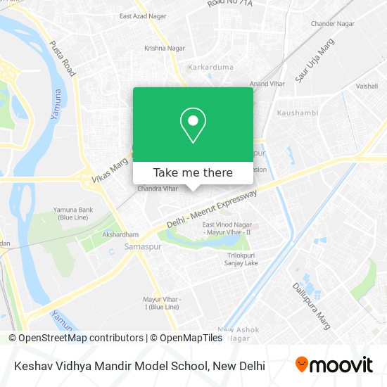 Keshav Vidhya Mandir Model School map