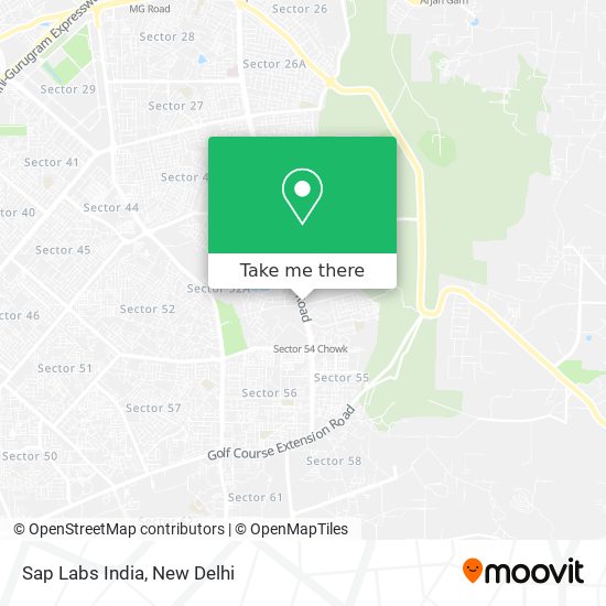 Sap Labs India map