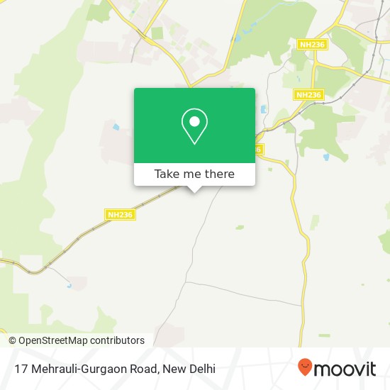 17 Mehrauli-Gurgaon Road map