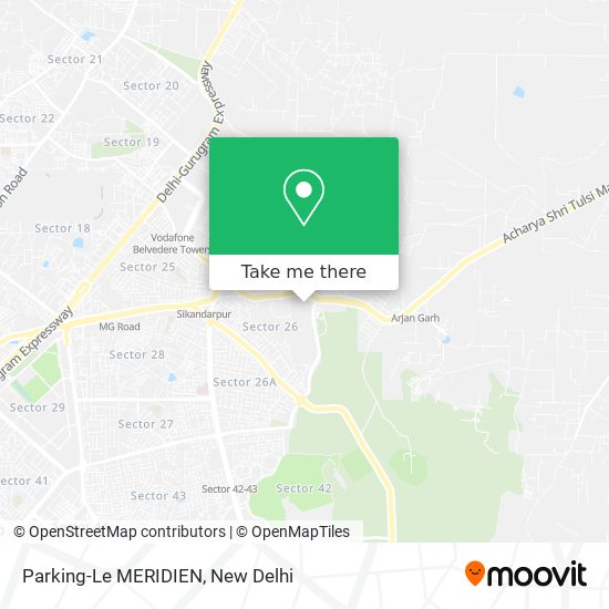 Parking-Le MERIDIEN map