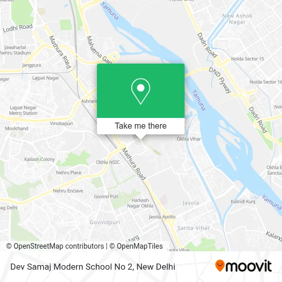 Dev Samaj Modern School No 2 map