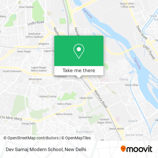 Dev Samaj Modern School map