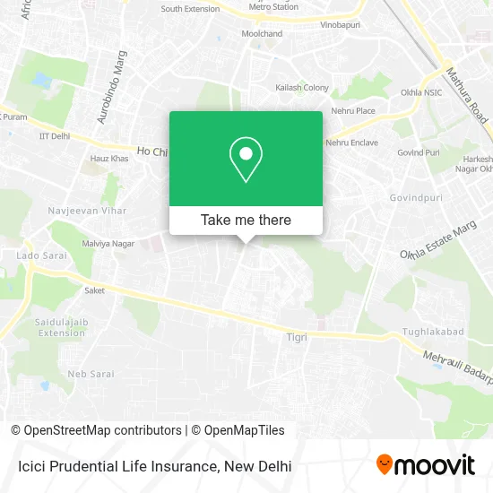 Icici Prudential Life Insurance map
