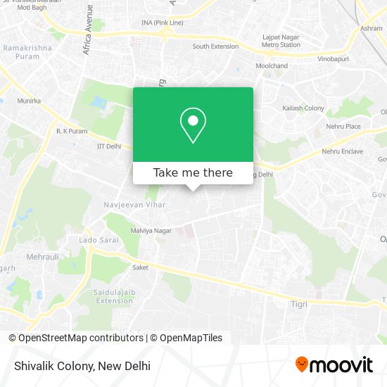 Shivalik Colony map