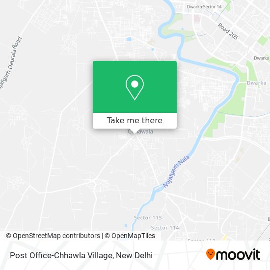 Post Office-Chhawla Village map