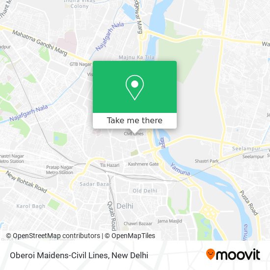 Oberoi Maidens-Civil Lines map