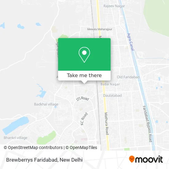 Brewberrys Faridabad map