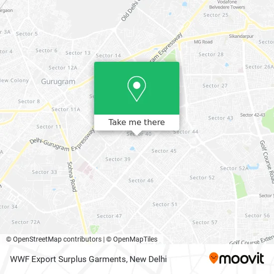 WWF Export Surplus Garments map
