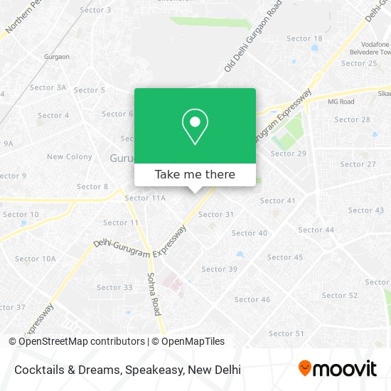 Cocktails & Dreams, Speakeasy map