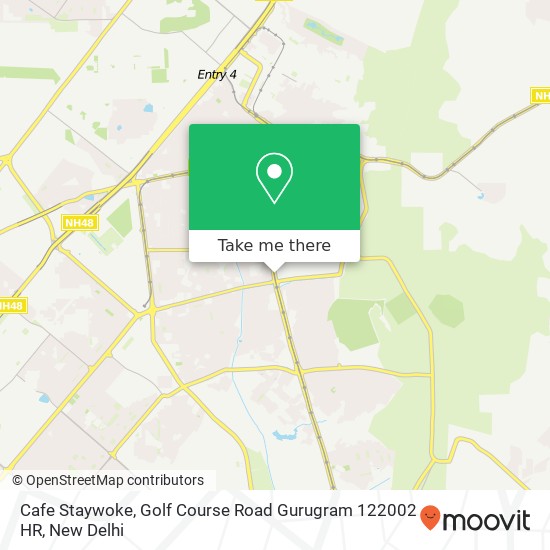 Cafe Staywoke, Golf Course Road Gurugram 122002 HR map