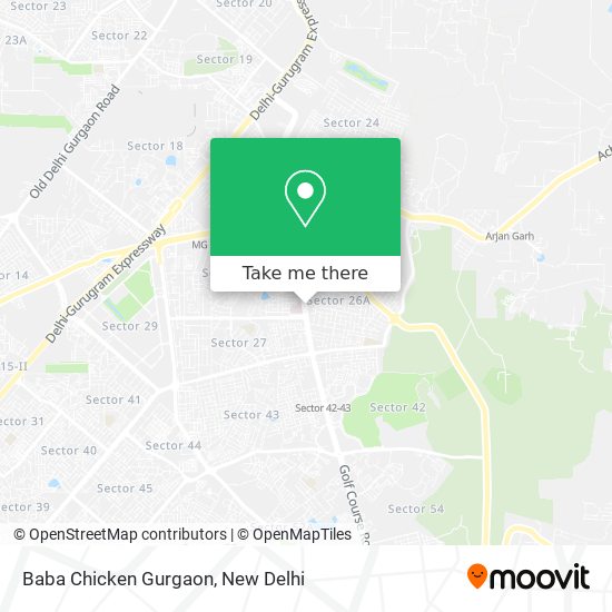 Baba Chicken Gurgaon map