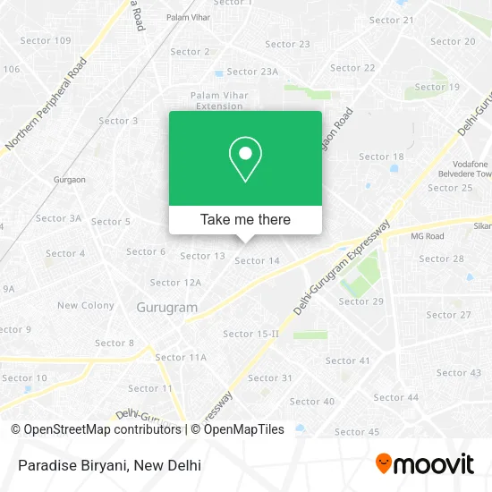 Paradise Biryani map