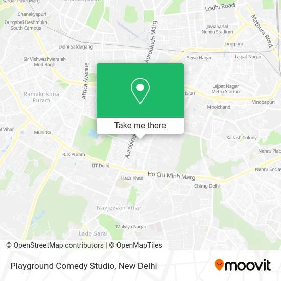 Playground Comedy Studio map