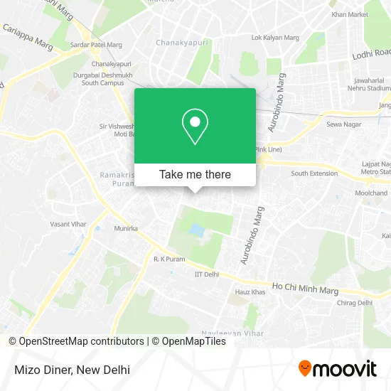 Mizo Diner map